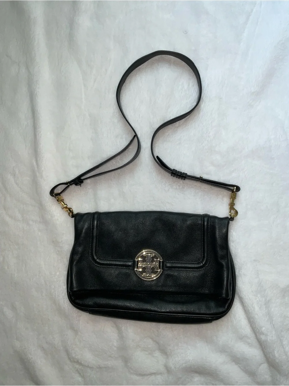 Tory Burch Black Leather Crossbody Bag